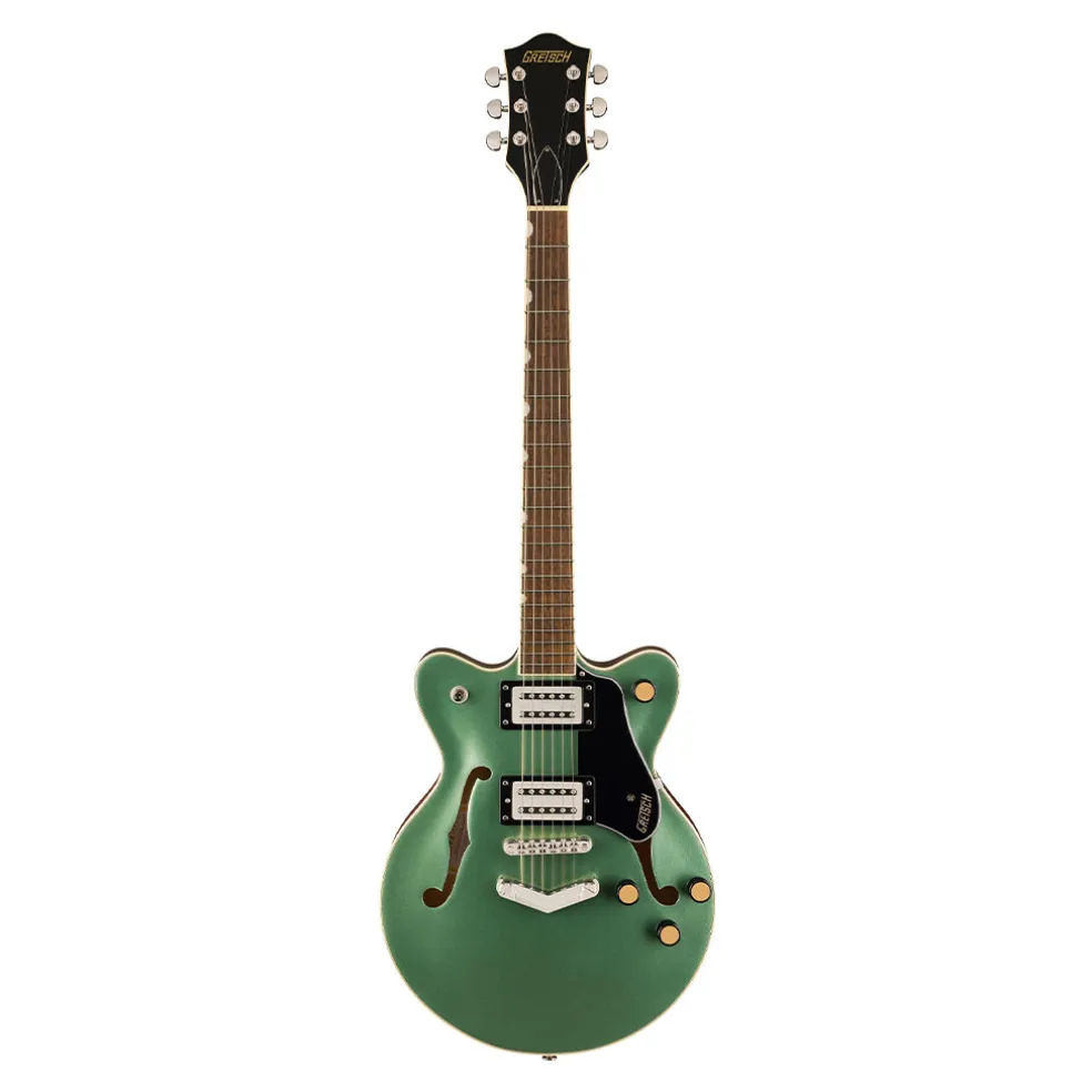 Gretsch G2655 Streamliner Center Block Jr. Double-Cut with V-Stoptail and Laurel Fingerboard - Steel Olive