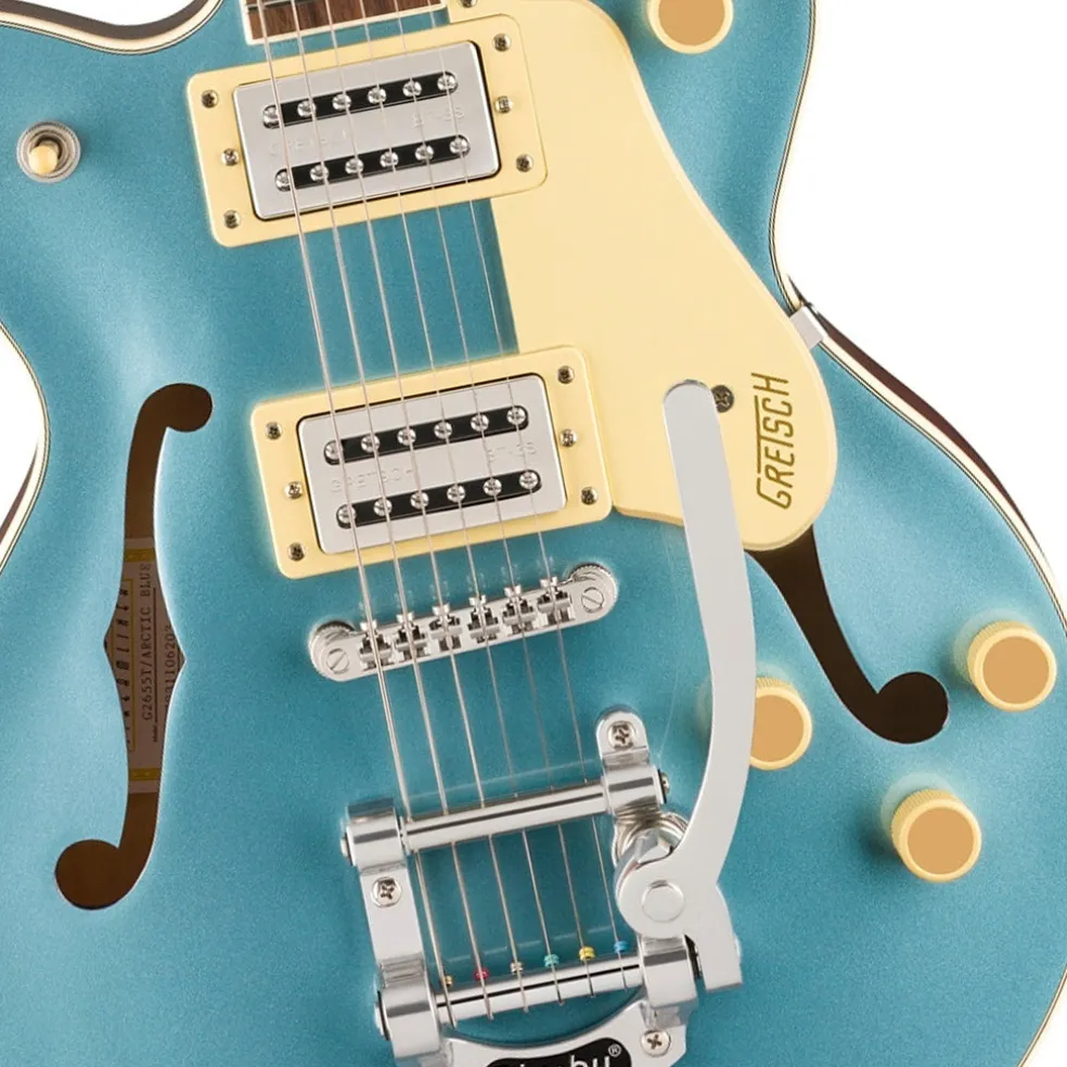 Gretsch G2655T Streamliner Center Block Jr Doublecut with Bigsby and Laurel Fingerboard - Arctic Blue