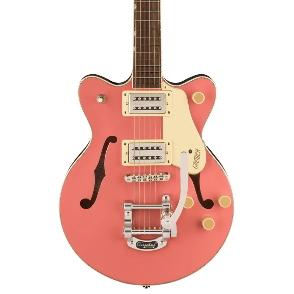 Gretsch G2655T Streamliner™ Center Block Jr. Double-Cut with Bigsby®, Laurel Fingerboard, Coral