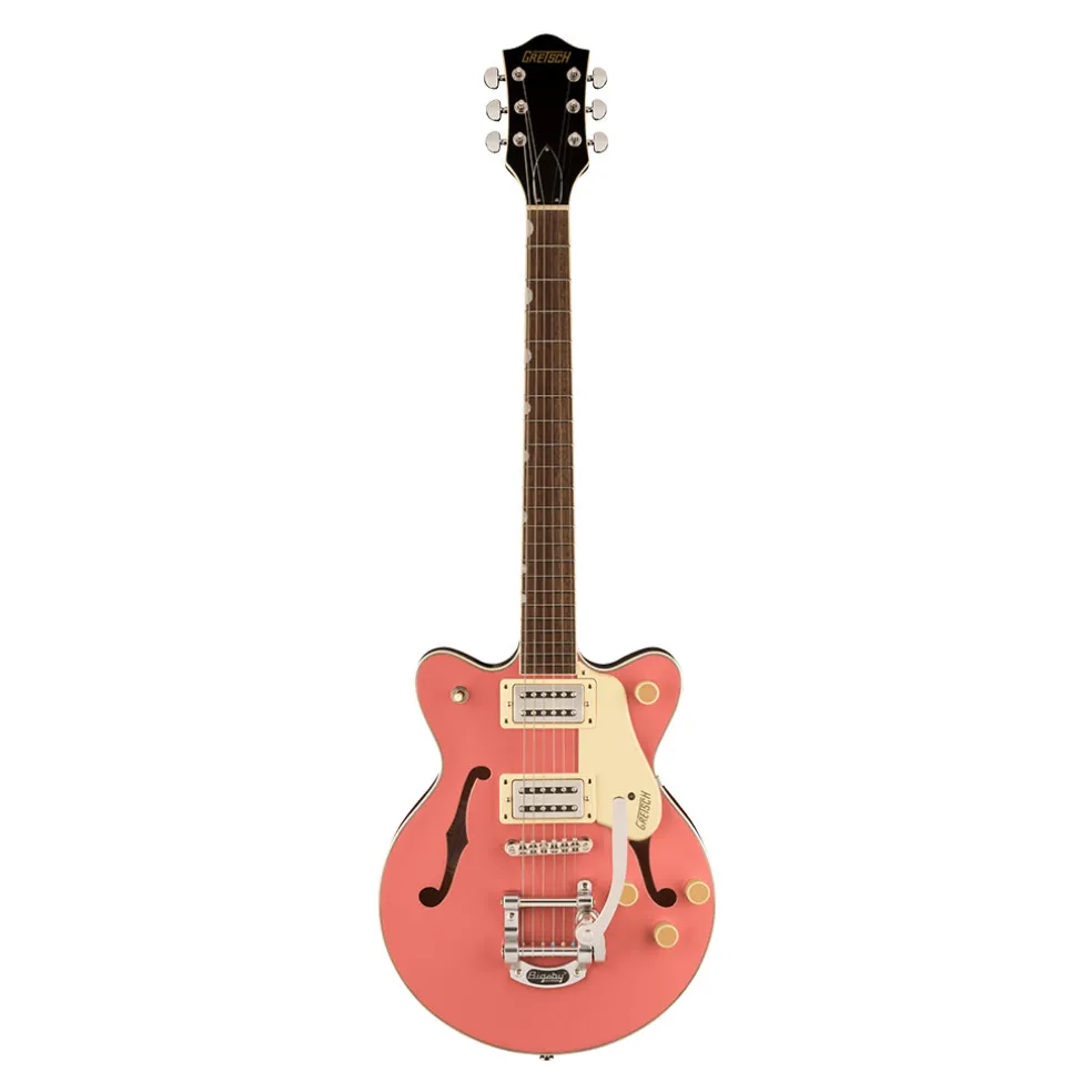Gretsch G2655T Streamliner™ Center Block Jr. Double-Cut with Bigsby®, Laurel Fingerboard, Coral
