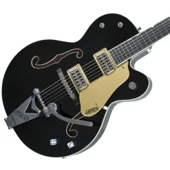 Gretsch G6120T-BSNSH Brian Setzer Signature Nashville® Hollow Body with Bigsby®, Ebony Fingerboard, Black Lacquer