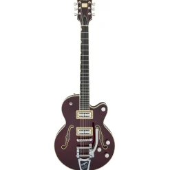Gretsch G6659TFM Players Edition Broadkaster Junior - Tiger Flame Maple Dark Cherry Stain
