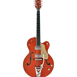 Gretsch G6120TFM-BSNV Brian Setzer Signature Nashville® Hollow Body with Bigsby® and Flame Maple, Ebony Fingerboard, Orange Stain