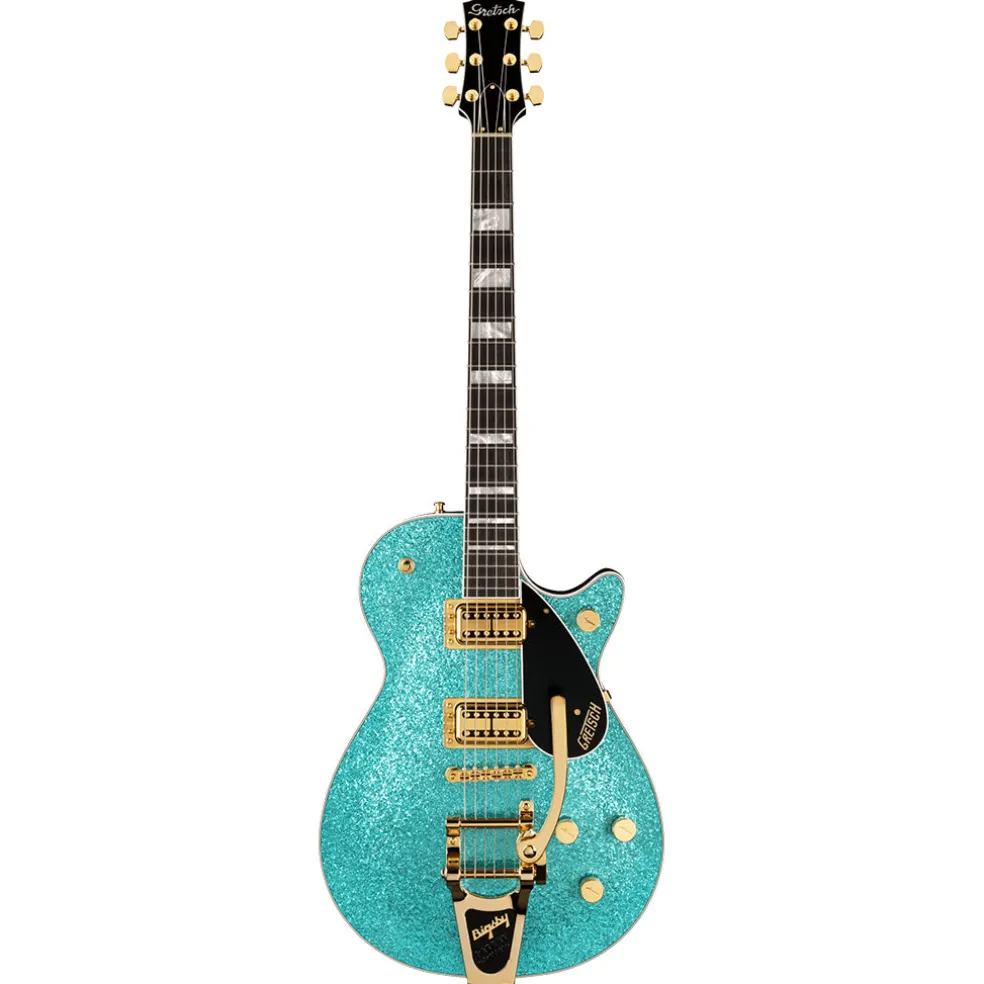 Gretsch G6229TG Limited Edition Players Edition Sparkle Jet™ BT with Bigsby® and Gold Hardware, Ebony Fingerboard, Ocean Turquoise Sparkle