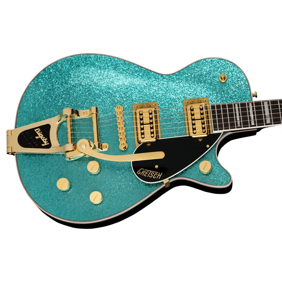 Gretsch G6229TG Limited Edition Players Edition Sparkle Jet™ BT with Bigsby® and Gold Hardware, Ebony Fingerboard, Ocean Turquoise Sparkle