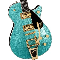 Gretsch G6229TG Limited Edition Players Edition Sparkle Jet™ BT with Bigsby® and Gold Hardware, Ebony Fingerboard, Ocean Turquoise Sparkle