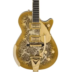 Gretsch G6134TG Limited Edition Paisley Penguin with String Thru Bigsby Ebony Fingerboard Gold Paisley