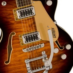 Gretsch G5655T-QM Electromatic Center Block Jr. Single-Cut Quilted Maple with Bigsby Sweet Tea