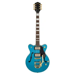 Gretsch Limited Edition G2655TG Streamliner Centre-Block Jr Doublecut with Bigsby Electric Guitar Laurel Fingerboard Riviera Blue