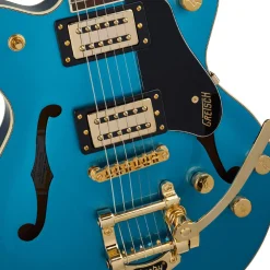 Gretsch Limited Edition G2655TG Streamliner Centre-Block Jr Doublecut with Bigsby Electric Guitar Laurel Fingerboard Riviera Blue