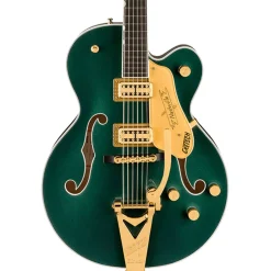 Gretsch Nashville Hollow Body Ebony Fingerboard with String Thru Bigsby and Gold Hardware - Cadillac Green