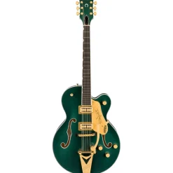 Gretsch Nashville Hollow Body Ebony Fingerboard with String Thru Bigsby and Gold Hardware - Cadillac Green
