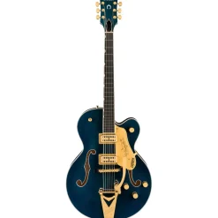 Gretsch Nashville Hollow Body Ebony Fingerboard with String Thru Bigsby and Gold Hardware - Midnight Sapphire