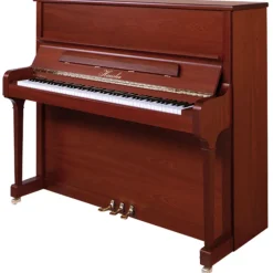 Haessler - H124 Upright Piano - Dark Mahogany