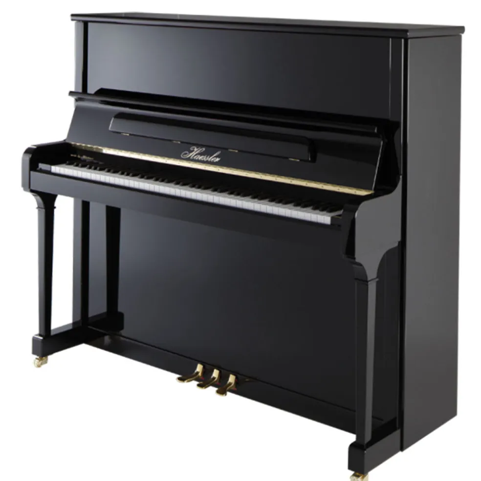 Haessler - H132 Upright Piano - Ebony Polish