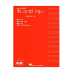 Hal Leonard Manuscript Paper Deluxe Pad