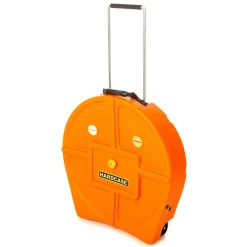 Hardcase 22" Orange Cymbal Case With Wheels