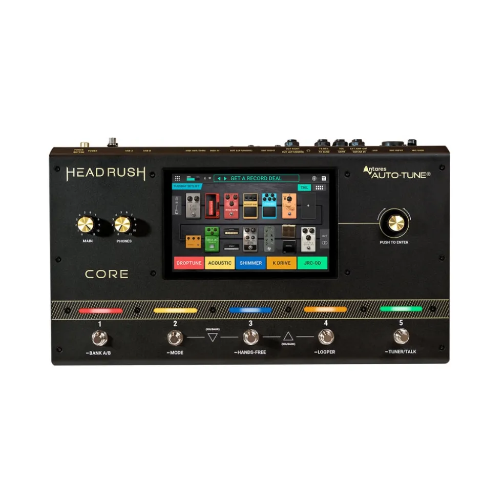 Headrush Core Compact FX Pedalboard w Mic In , WiFi and Bluetooth