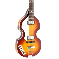 Hofner Ignition Series Left Handed Violin Electric Bass with H64/VB Case - Sunburst
