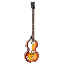 Hofner Ignition Series Left Handed Violin Electric Bass with H64/VB Case - Sunburst