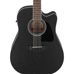 Ibanez - AW8412CE 12 String Acoustic Guitar - Weathered Black