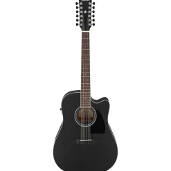Ibanez - AW8412CE 12 String Acoustic Guitar - Weathered Black