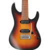 Ibanez - AZ24027 7-String Prestige Electric Guitar W/ Case - Tri Fade Burst Flat