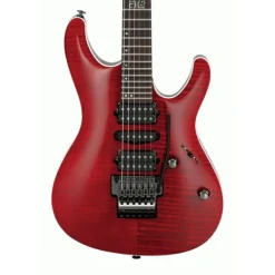 Ibanez - KIKO100 Kiko Signature Model Electric Guitar with Case - Transparent Ruby Red