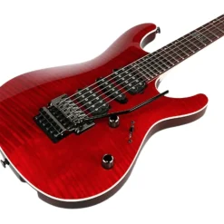 Ibanez - KIKO100 Kiko Signature Model Electric Guitar with Case - Transparent Ruby Red