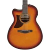 Ibanez AAM50LCE Left Handed Acoustic Guitar - Open Pore Light Brown Sunburst Top