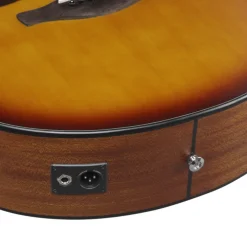 Ibanez AAM50LCE Left Handed Acoustic Guitar - Open Pore Light Brown Sunburst Top