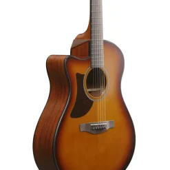 Ibanez AAM50LCE Left Handed Acoustic Guitar - Open Pore Light Brown Sunburst Top