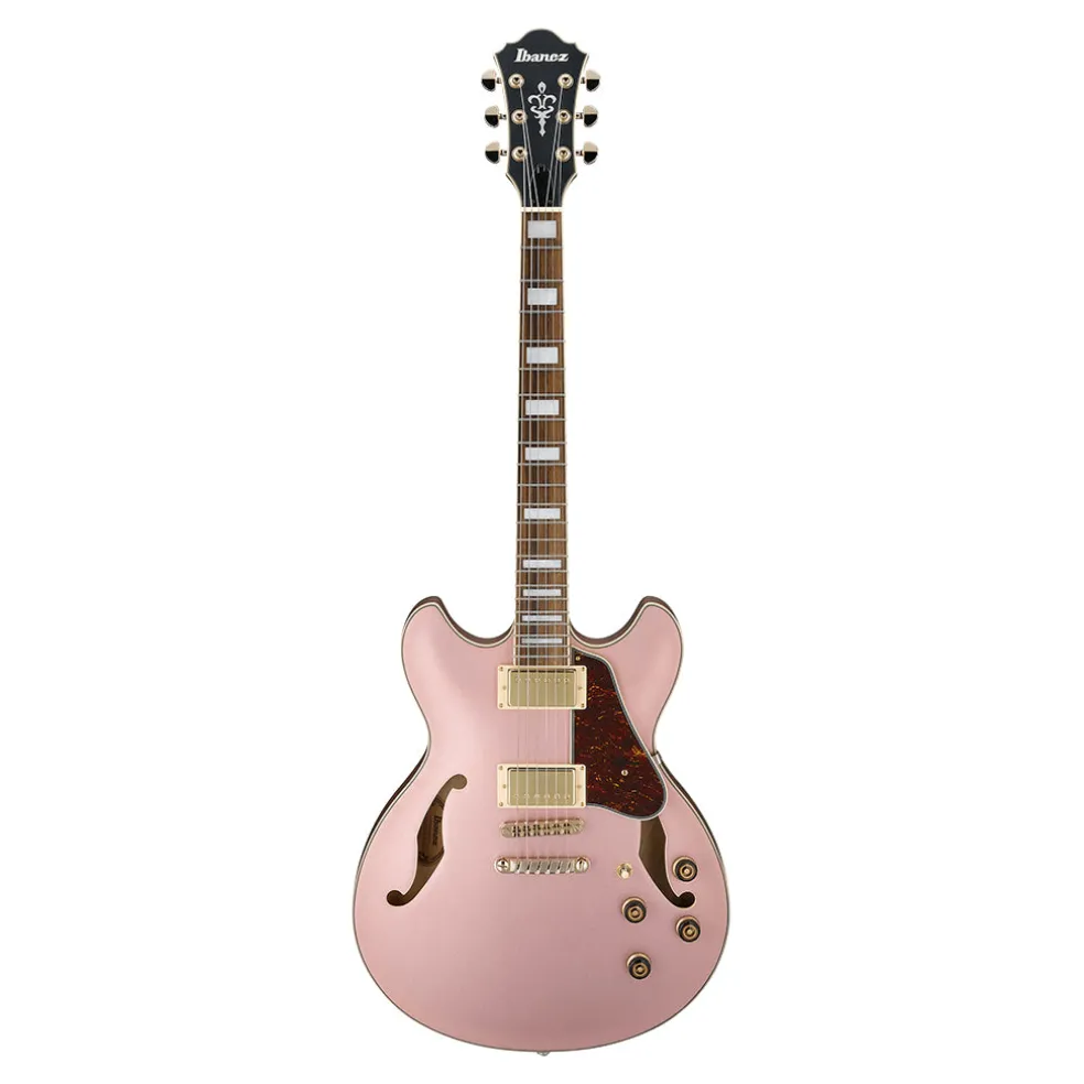 Ibanez AS73G Artcore Guitar - Rose Gold Metallic Flat