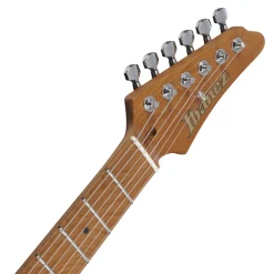 Ibanez AZ2204 Electric Guitar with Roasted Maple Fretboard and Case - Pearl White