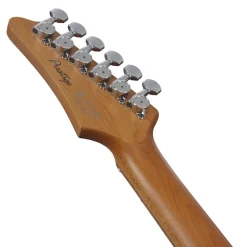 Ibanez AZ2204 Electric Guitar with Roasted Maple Fretboard and Case - Pearl White