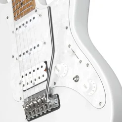 Ibanez AZ2204 Electric Guitar with Roasted Maple Fretboard and Case - Pearl White