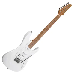 Ibanez AZ2204 Electric Guitar with Roasted Maple Fretboard and Case - Pearl White