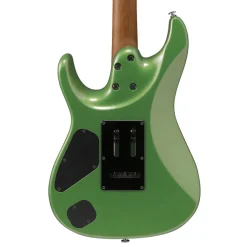 Ibanez AZ2402 Electric Guitar with Roasted Maple Fretboard and Case - Apple Green Metallic