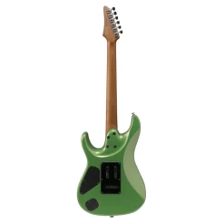 Ibanez AZ2402 Electric Guitar with Roasted Maple Fretboard and Case - Apple Green Metallic
