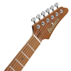 Ibanez AZ2402 Electric Guitar with Roasted Maple Fretboard and Case - Apple Green Metallic