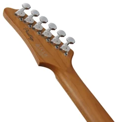 Ibanez AZ2402 Electric Guitar with Roasted Maple Fretboard and Case - Apple Green Metallic