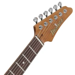 Ibanez AZ2204N Electric Guitar with Rosewood Fretboard and Case - Ivy Green Metallic Flat