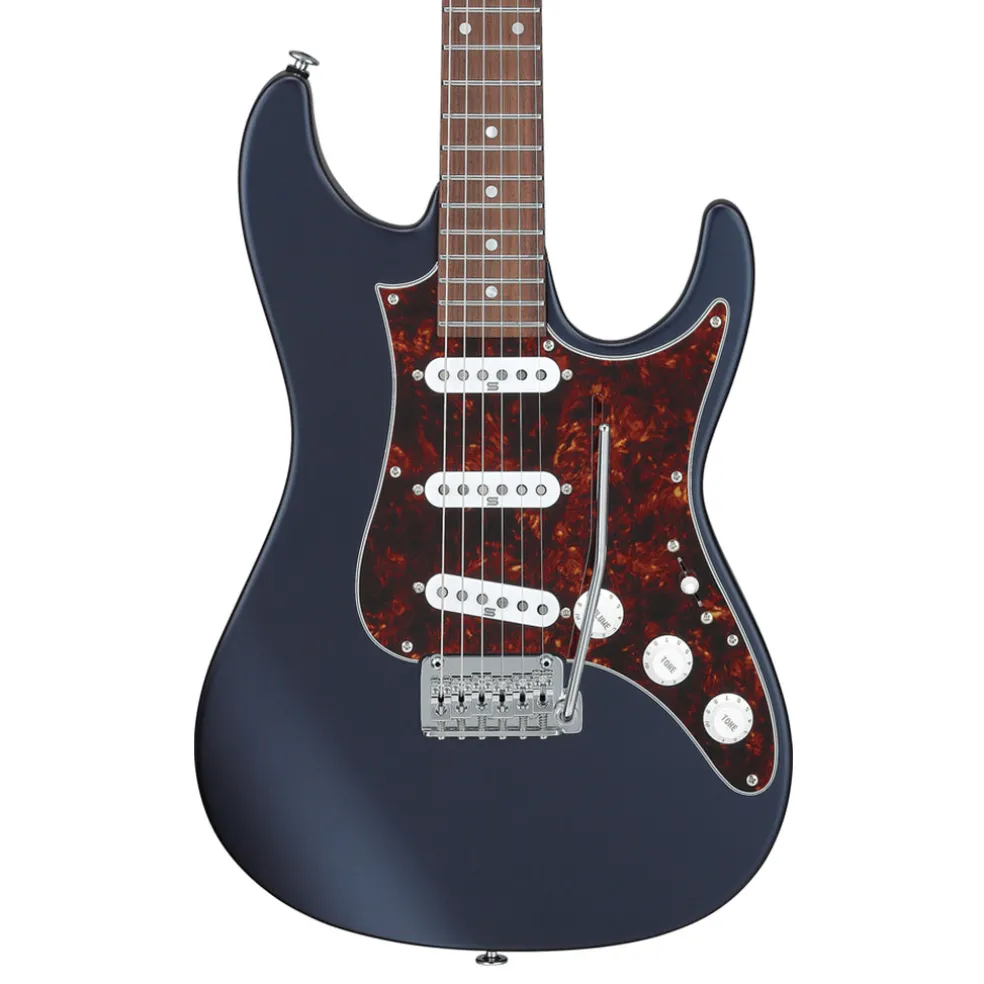 Ibanez AZ2203NT Electric Guitar with Rosewood Fretboard and Case - Dark Tide Blue Flat