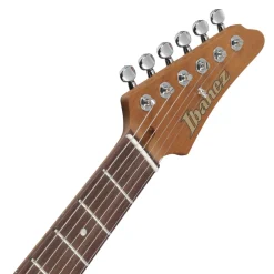 Ibanez AZ2203NT Electric Guitar with Rosewood Fretboard and Case - Dark Tide Blue Flat