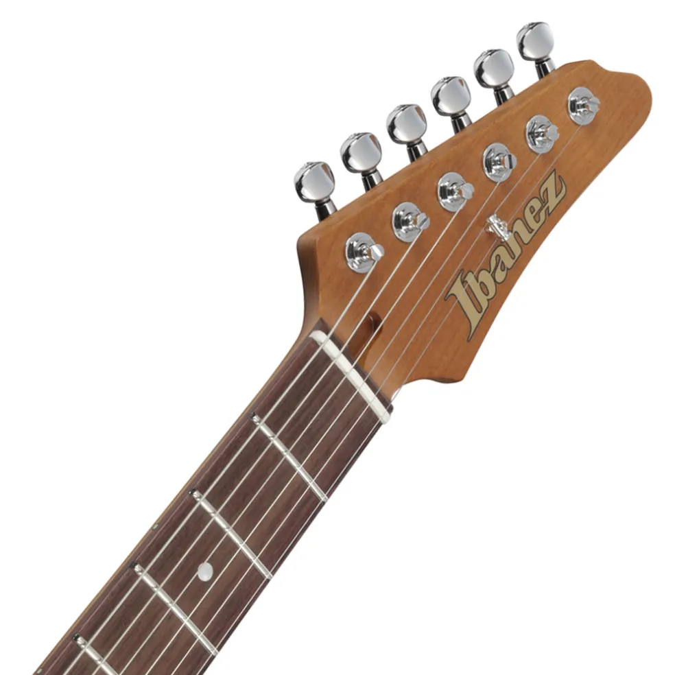 Ibanez AZ2203NT Electric Guitar with Rosewood Fretboard and Case - Dark Tide Blue Flat