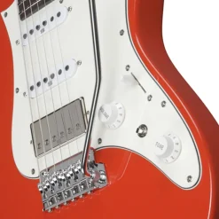 Ibanez AZ2204NW Electric Guitar with Rosewood Fretboard and Case - Vermillion Red