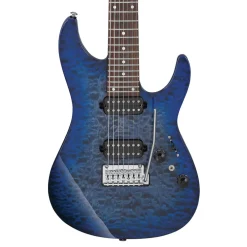 Ibanez AZ427P2QMTUB 7 String Electric Guitar Twilight Blue Burst