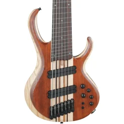 Ibanez BTB7MSNML 7 String Electric Bass Guitar Natural Mocha Low Gloss