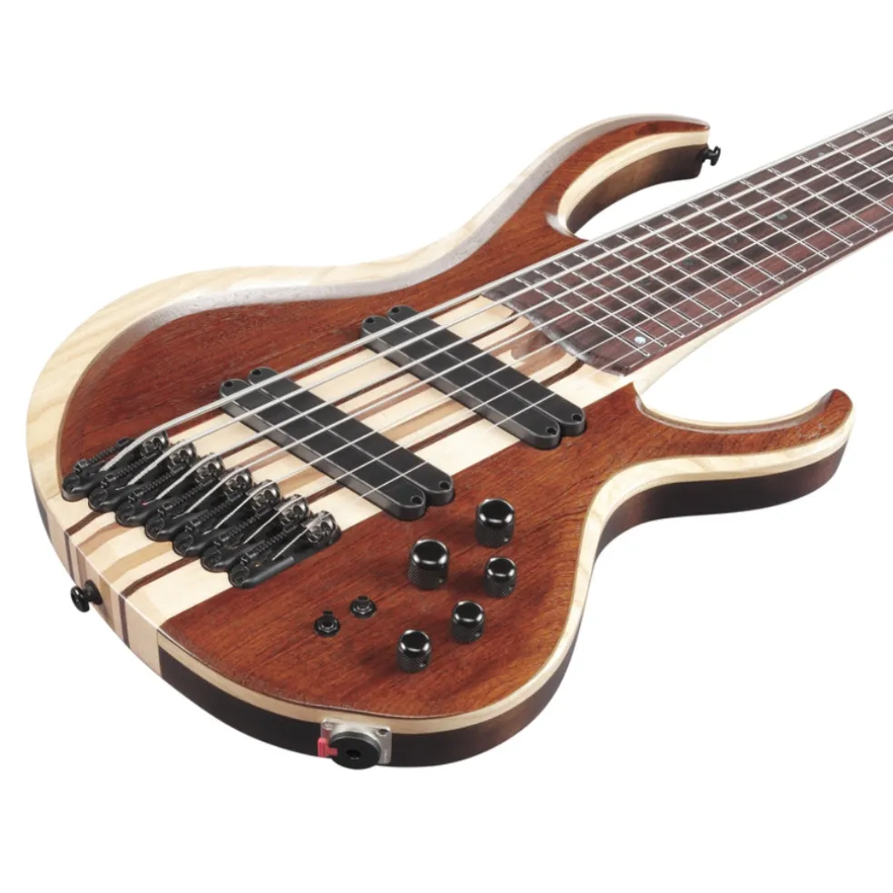 Ibanez BTB7MSNML 7 String Electric Bass Guitar Natural Mocha Low Gloss