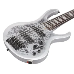 Ibanez BTB25TH6SLM 6 String Electric Bass Guitar Silver Blizzard Matte